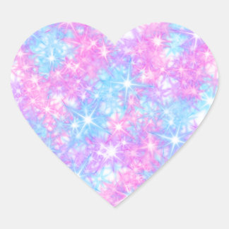 Cœur Sticker Coeur Pastel Sparkle Star
