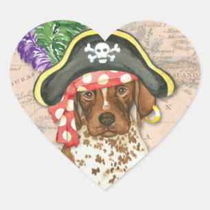 Cœur Sticker Coeur Pirate Allemand Pointeur Raccourci