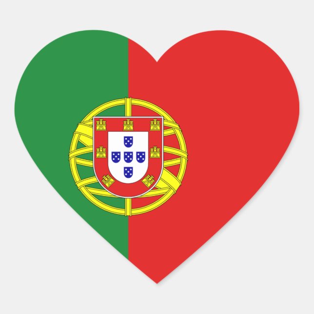Cœur Sticker Coeur Portugal (Devant)