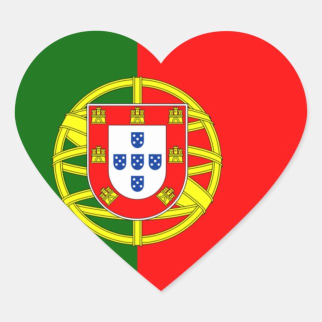 Cœur Sticker Coeur Portugal (Devant)
