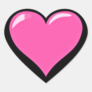 Cœur Sticker Coeur rose Aimer Cadeau