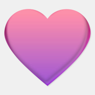 Cœur Sticker Coeur rose pourpre