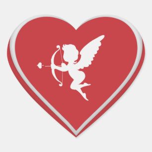 Cœur Sticker Coeur Rouge Cupide