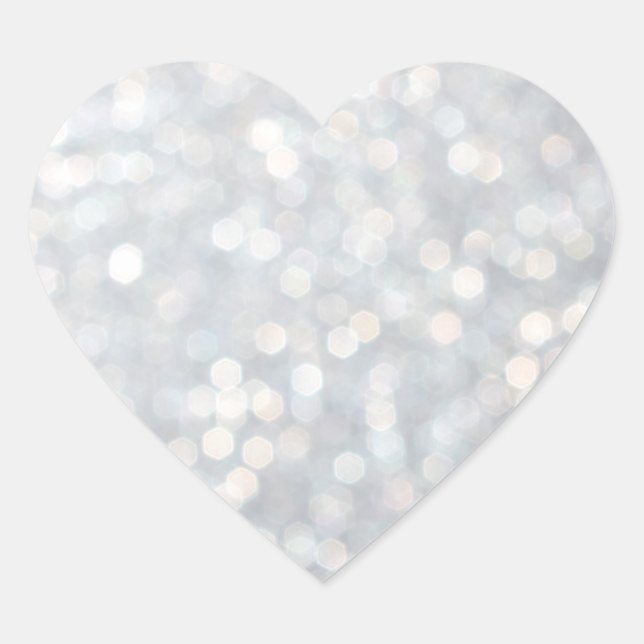 Cœur Sticker Coeur Sparkles Argent (Devant)
