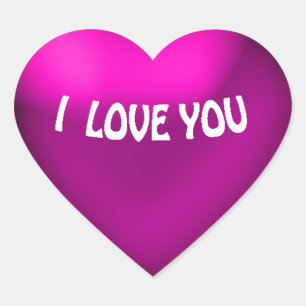 Cœur Sticker Coeur Style Balloon Violet