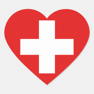 Cœur Sticker Coeur Suisse