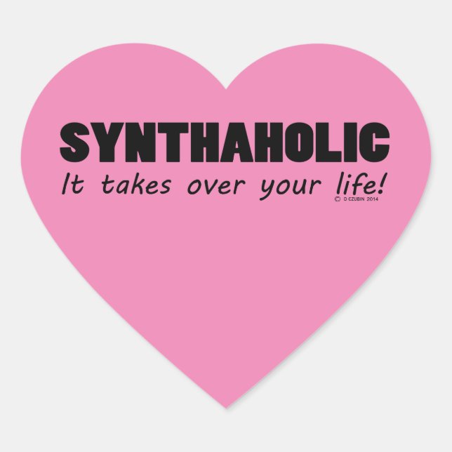 Cœur Sticker Coeur Synthaholic (Devant)