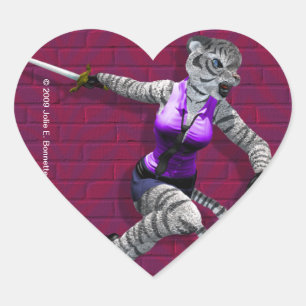 Cœur Sticker Coeur Tigress Chargeur
