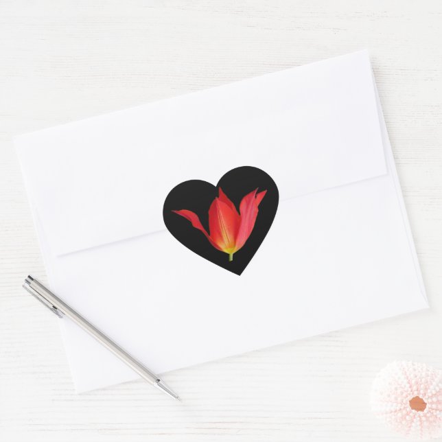 Cœur Sticker Coeur Tulip (Enveloppe)