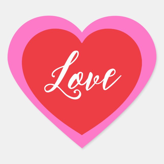 Cœur Sticker d'amour (Devant)