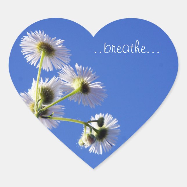 Cœur Sticker Dandilion"Breathe" (Devant)