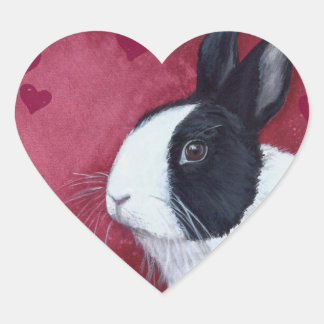 Cœur Sticker de Bunny Coeur