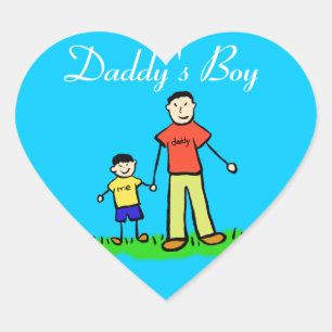 Cœur Sticker de caractère personnalisé de famille de pa