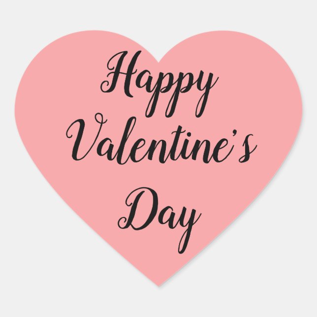 Cœur Sticker de coeur de la Saint-Valentin (Devant)