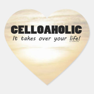 Cœur Sticker de coeur de vie celloaholic