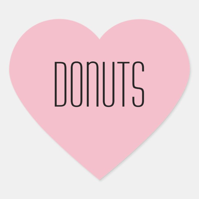Cœur Sticker de coeur Donuts (Devant)