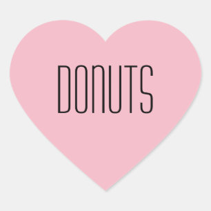 Cœur Sticker de coeur Donuts