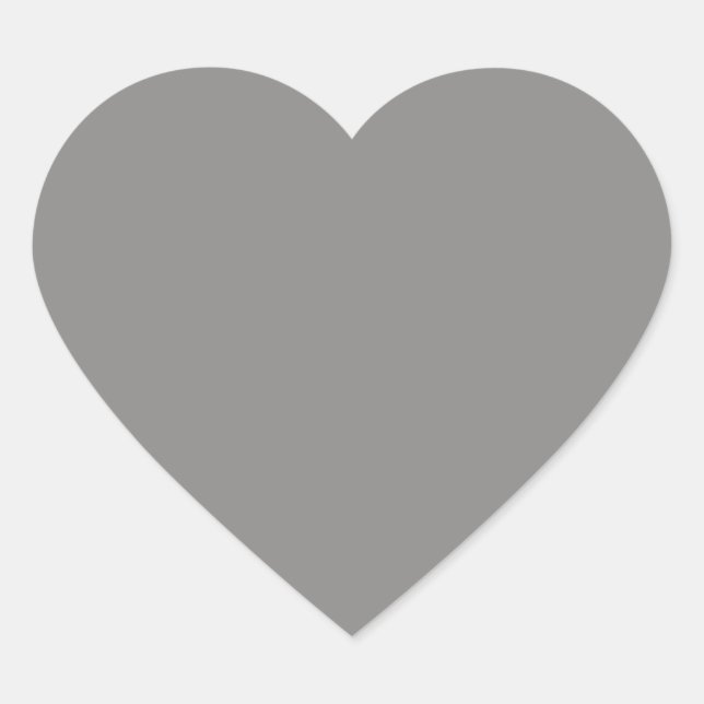 Cœur Sticker de coeur gris clair (Devant)