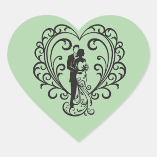 Cœur Sticker de coeur mariage Couple