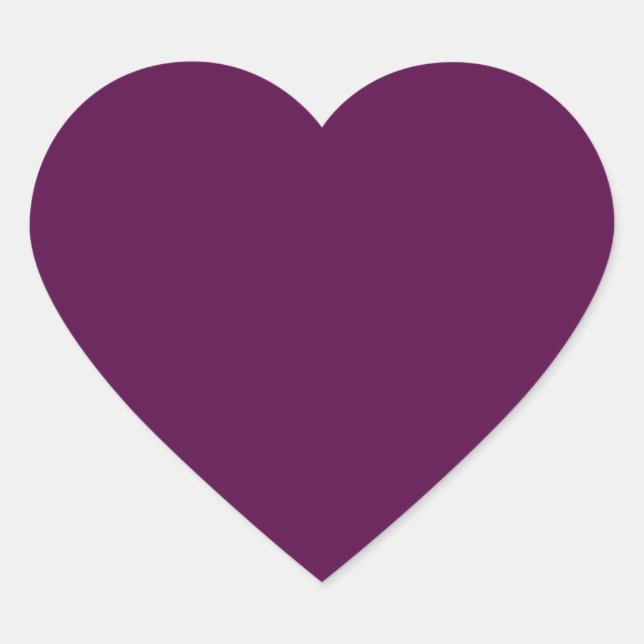 Cœur Sticker de coeur pourpre foncé (Devant)