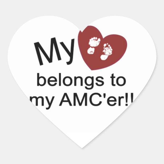 Cœur Sticker de la journée de sensibilisation Arthrogry (Devant)