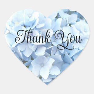 Cœur Sticker de Merci Hydrangea