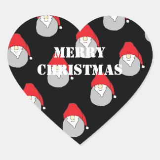 Cœur Sticker de Noël