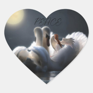 CŒUR STICKER DE PAIX