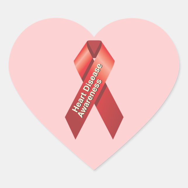 Cœur Sticker de sensibilisation aux maladies cardiaques (Devant)