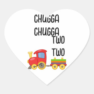 Cœur Sticker de train d'anniversaire