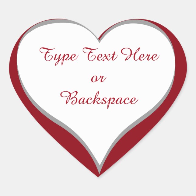 Cœur Sticker de Valentine I Love You Sticker Personnali (Devant)