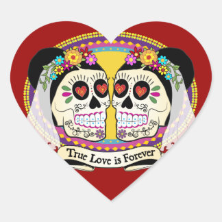 Cœur Sticker Dos Novias (2 Mariées)