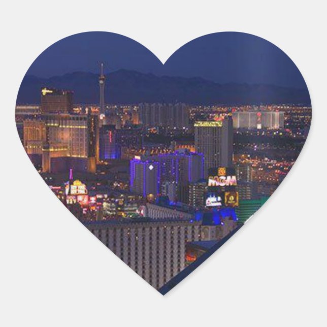 CŒUR STICKER DU COEUR DE VEGAS (Devant)
