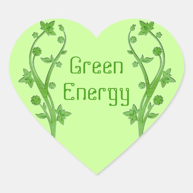 Cœur Sticker écologique Energy Heart (Devant)