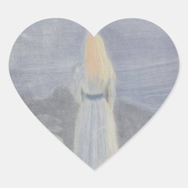 Cœur Sticker Edvard Munch (Devant)