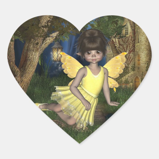 Cœur Sticker Elfin Fairy Keldie (Devant)