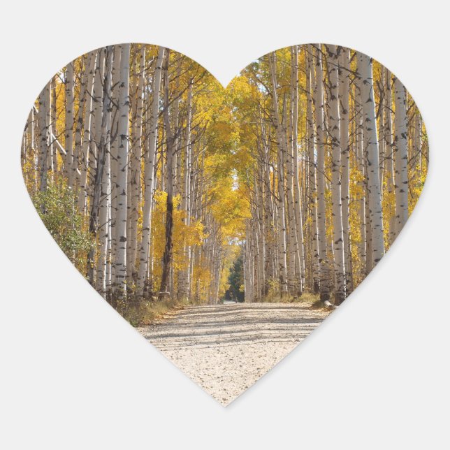 Cœur Sticker en forme d'allée AspenHeart (Devant)