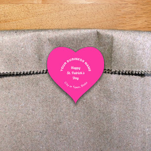 Cœur Sticker en forme de coeur d'affaires rose Saint Pa