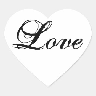 Cœur Sticker en forme de coeur d'amour pour les faveurs