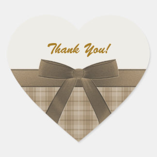 Cœur Sticker en forme de coeur de Merci