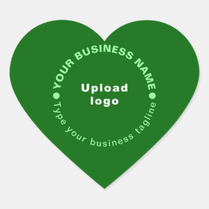 Cœur Sticker en forme de coeur vert