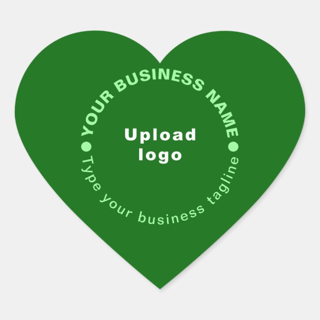 Cœur Sticker en forme de coeur vert (Devant)