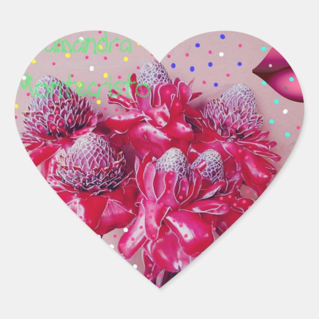 Cœur Sticker Flower pour partout! ! (Devant)