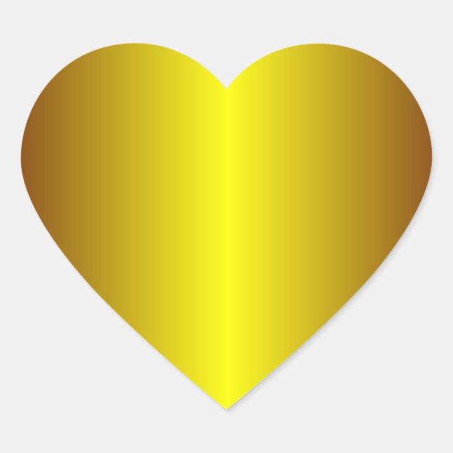 Cœur Sticker Gold Heart (Devant)