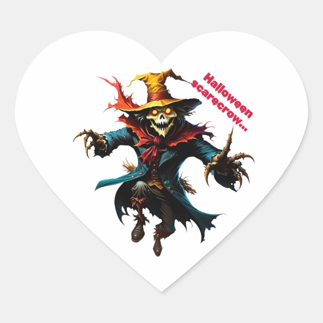 Cœur Sticker halloween scarrow (Devant)