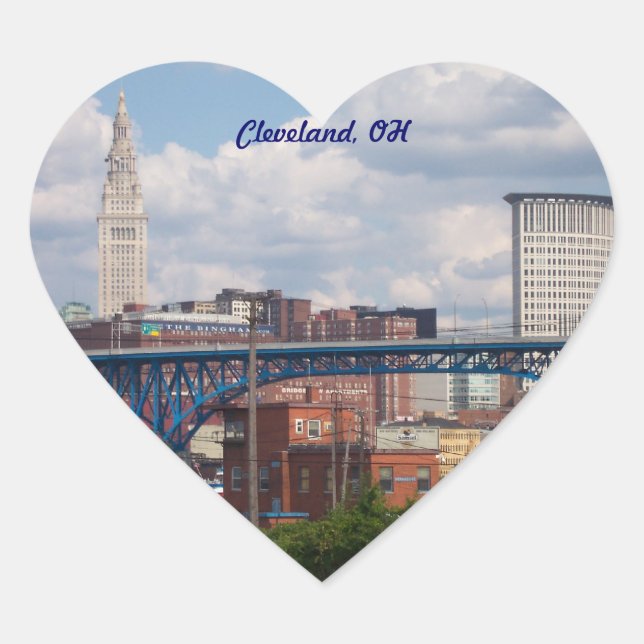 Cœur Sticker I Heart Cleveland (Devant)