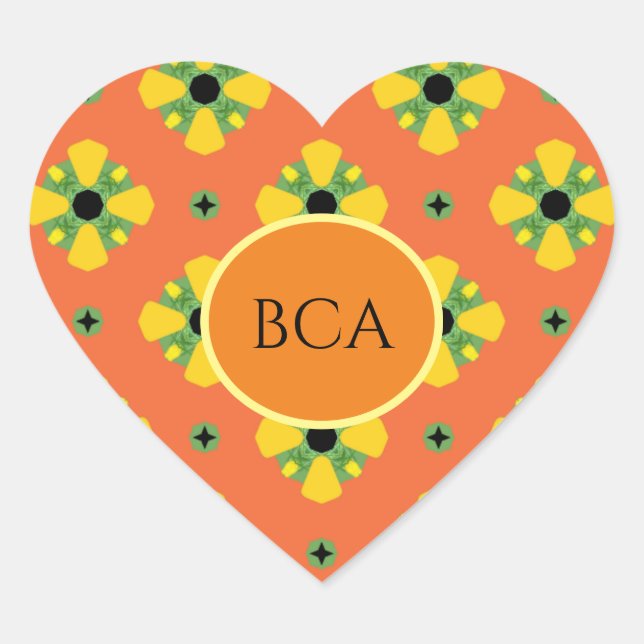 Cœur Sticker Initiales jolie partie Favoriser amusant B (Devant)