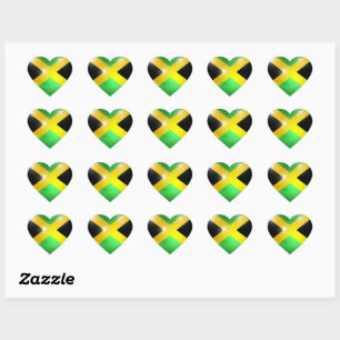 Cœur Sticker jamaïcain