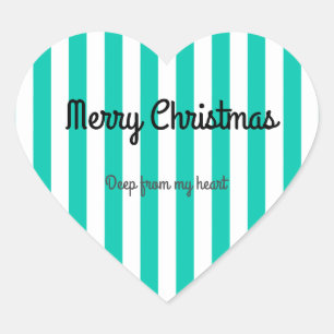 Cœur Sticker Joyeux Noël