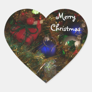 Cœur Sticker Joyeux Noël